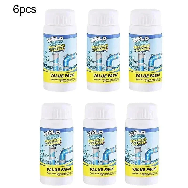 WZLD Sink & Drain Cleaner Powder – Powerful Pipe Unclogging & Odor Remover