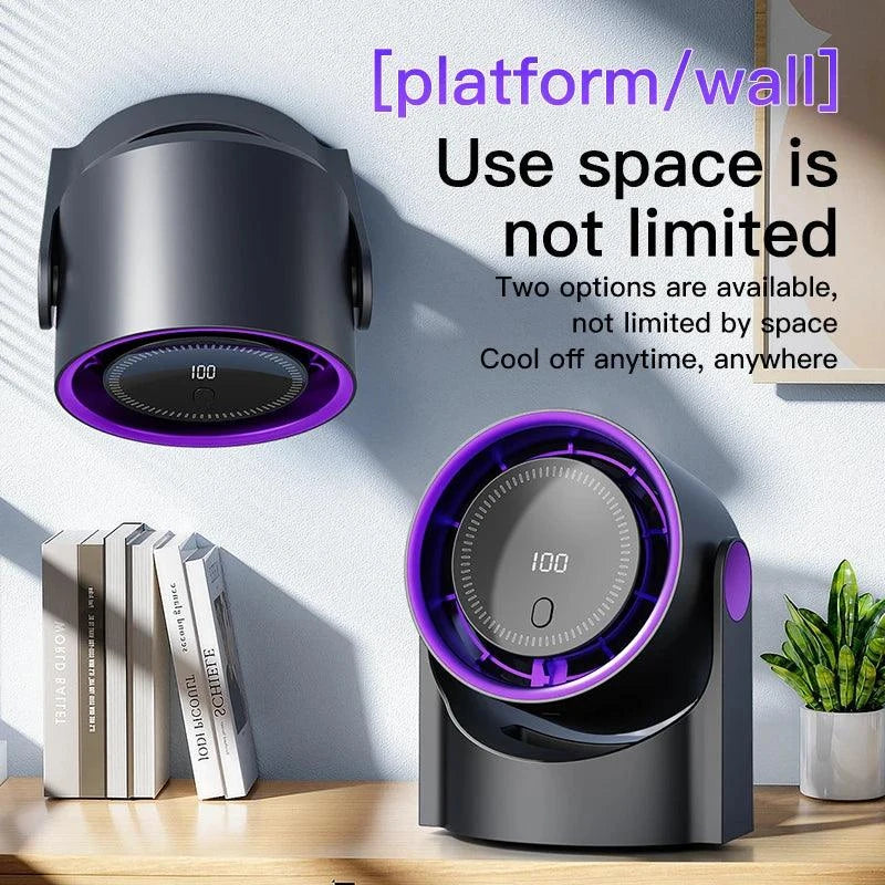 Mini Desktop Circulating Fan – 4 Speed USB Rechargeable Cooling Fan