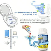 WZLD Sink & Drain Cleaner Powder – Powerful Pipe Unclogging & Odor Remover