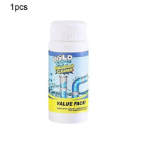 WZLD Sink & Drain Cleaner Powder – Powerful Pipe Unclogging & Odor Remover